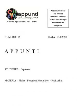 Espinoza - Fisica - Fenomeni Ondulatori. Prof. Allia