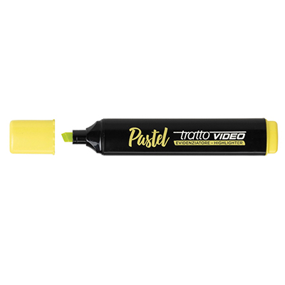Tratto 88916 Video Marker Pastel, Lemon Yellow