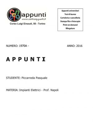 Piccarreda Pasquale - Impianti Elettrici - Prof. Napoli